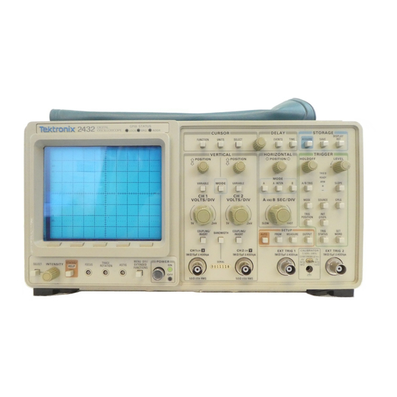 Tektronix 2432 Service Manual