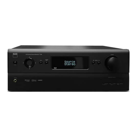 NAD T747 Specifications