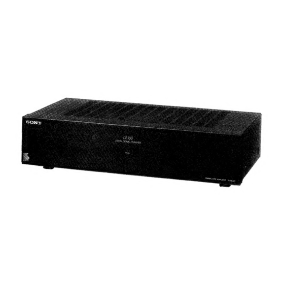 Sony DIGITAL LINK TA-DLI00 Service Manual