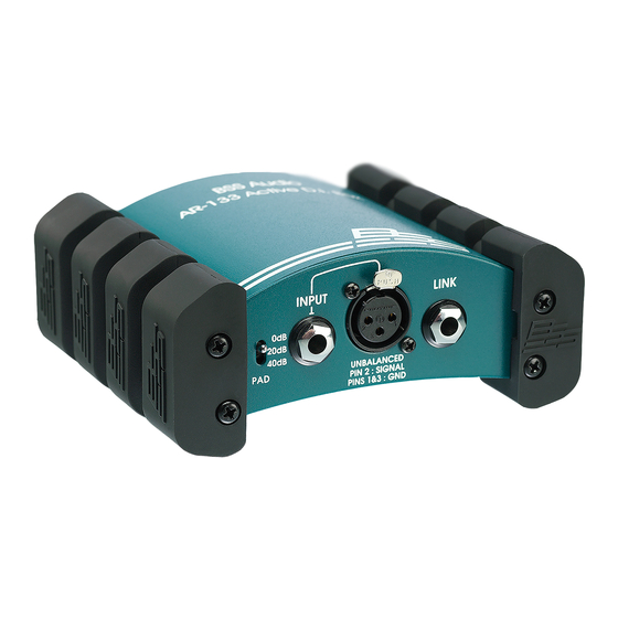 BSS Audio AR-133 User Manual
