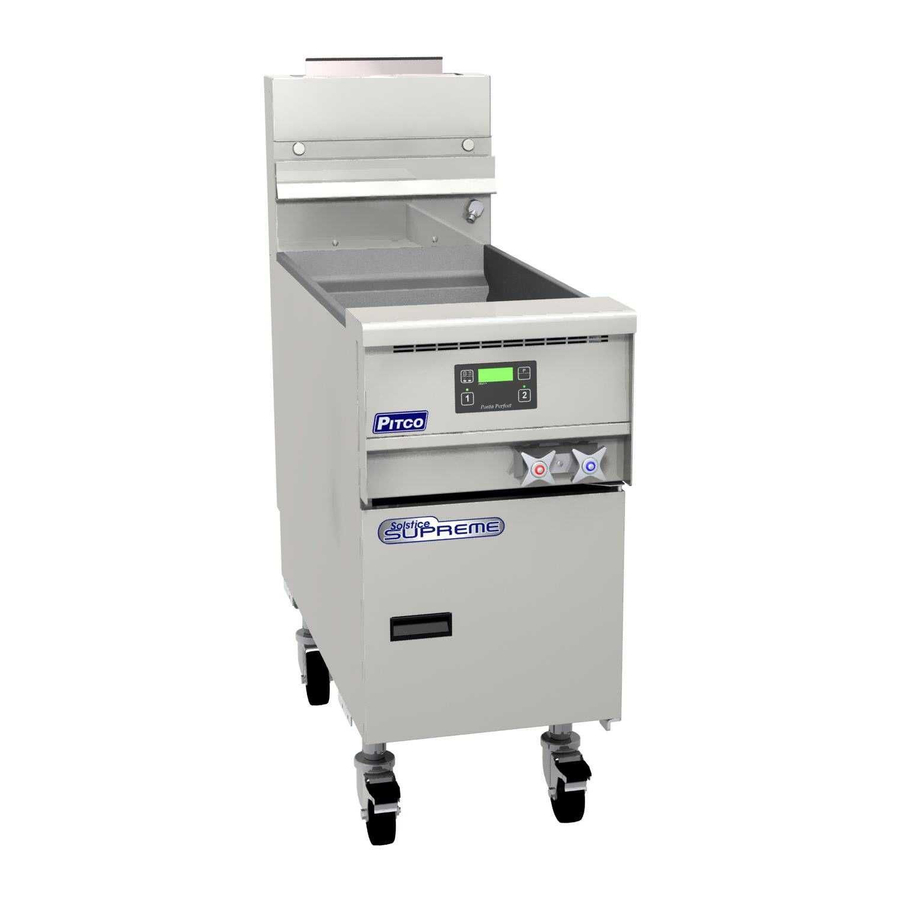 Pitco SSPG14 Installation & Operation Manual