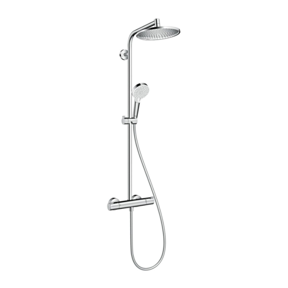 Hans Grohe Crometta S 240 Varia Showerpipe Instructions For Use/Assembly Instructions