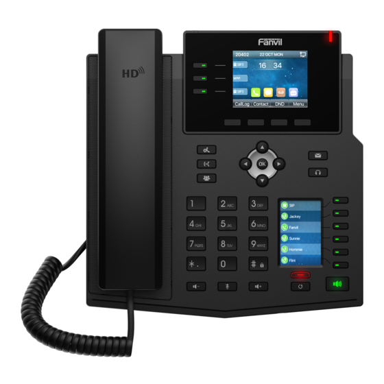 Fanvil X4U Quick Installation Manual