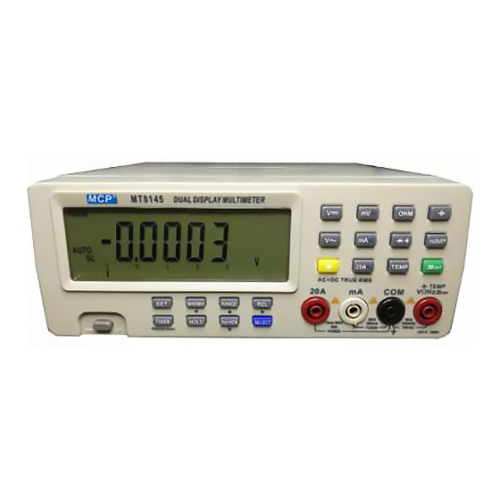 MCP MT8145 Operation Manual