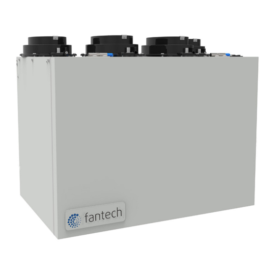 SystemAir fantech VHR 100R Installation And Operation Manual