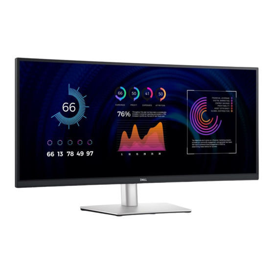 Dell P3424WE 34-inch Curved Monitor Manuals