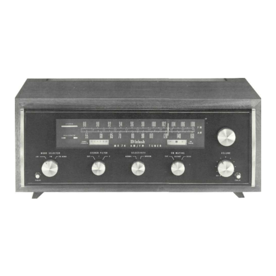 McIntosh MR 74 Service Information
