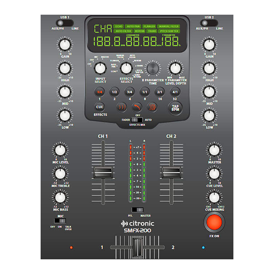 Citronic SMFX-200 Instruction Manual