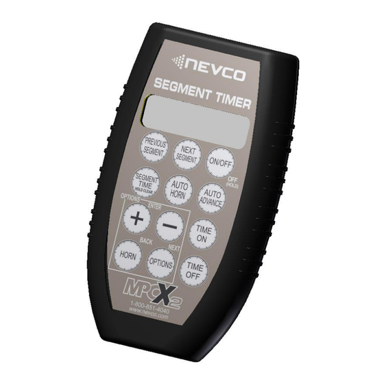 Nevco MPCX2 Operator Instructions Manual