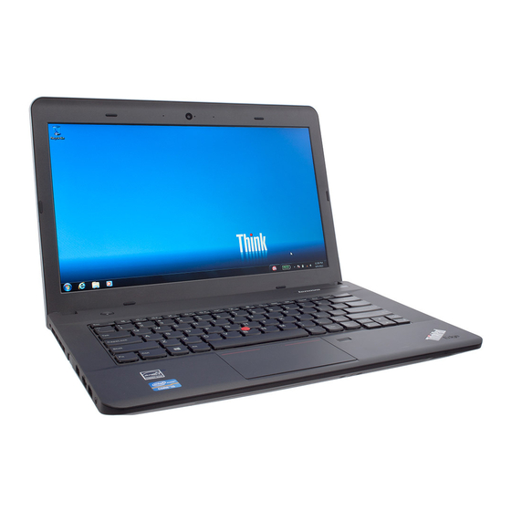 Lenovo ThinkPad Edge E431 Safety, Warranty, And Setup Manual