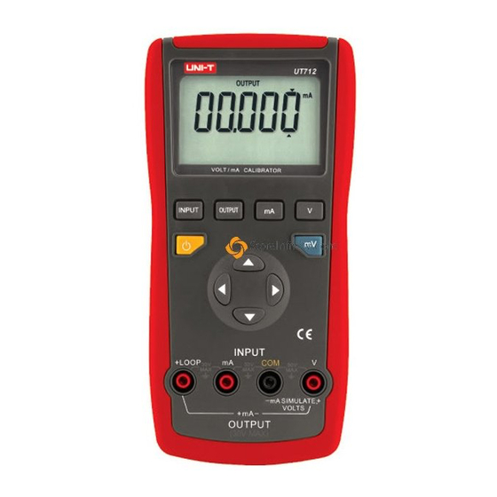 UNI-T UT712 Operating Manual