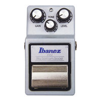 Ibanez BB9 bottom booster Owner's Manual