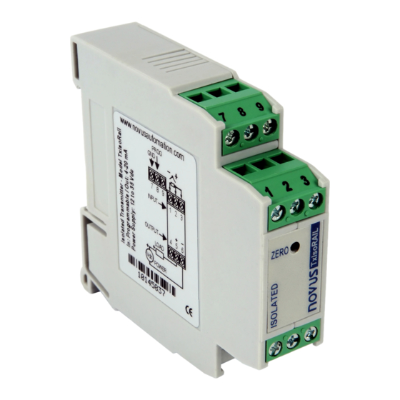Novus TxIsoRail Operation Manual