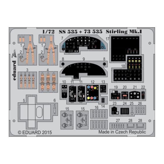 Eduard Zoom Stirling Mk.I Quick Start Manual