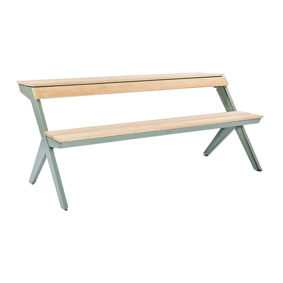 Weltevree TABLEBENCH Manuals