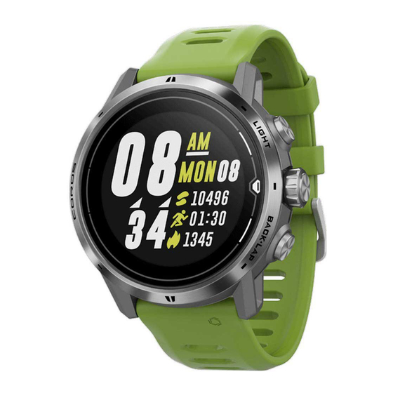 Coros APEX PRO Manual