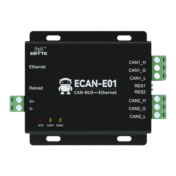 Ebyte ECAN-E01 User Manual