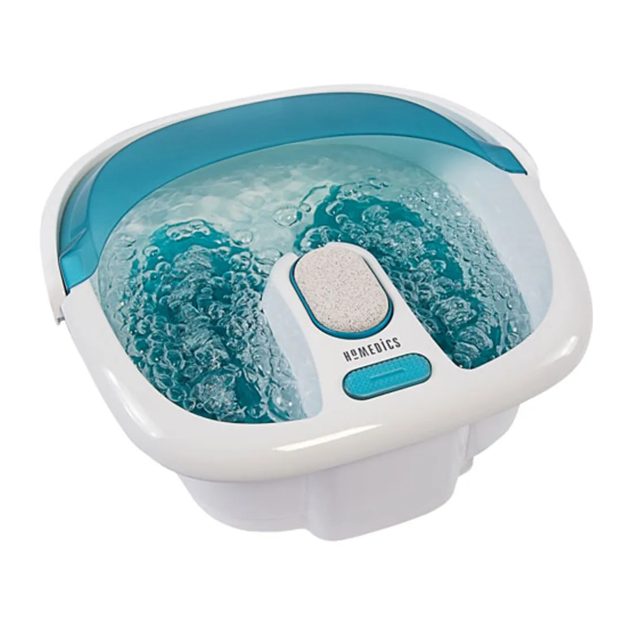Homedics Bubble Spa Elite FB-450H Manual