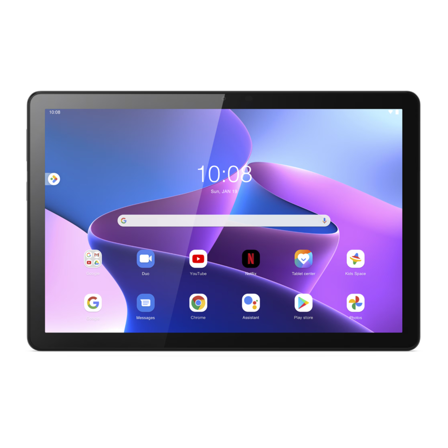 Lenovo Tab M10 3rd Gen, TB328FU, TB328XU Manual