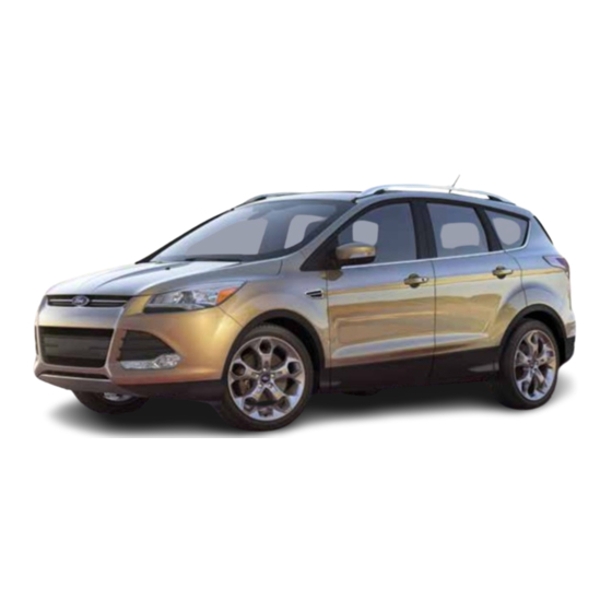 Ford Escape Quick Reference Manual