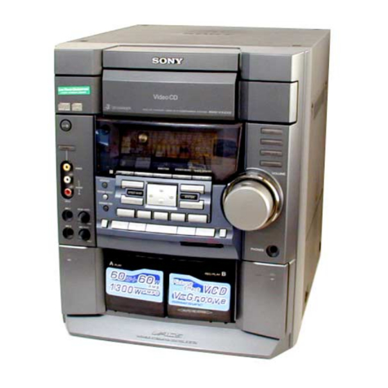 Sony HCD-VX222 Service Manual