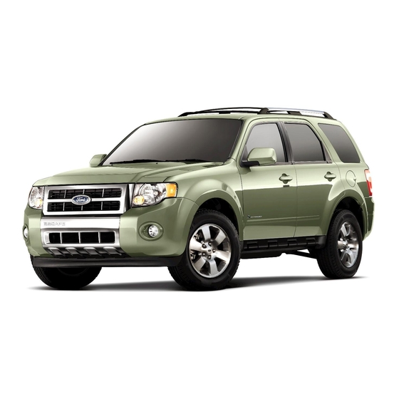 Ford Escape Owner's Manual