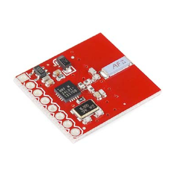 sparkfun nRF24L01+ Hook-Up Manual