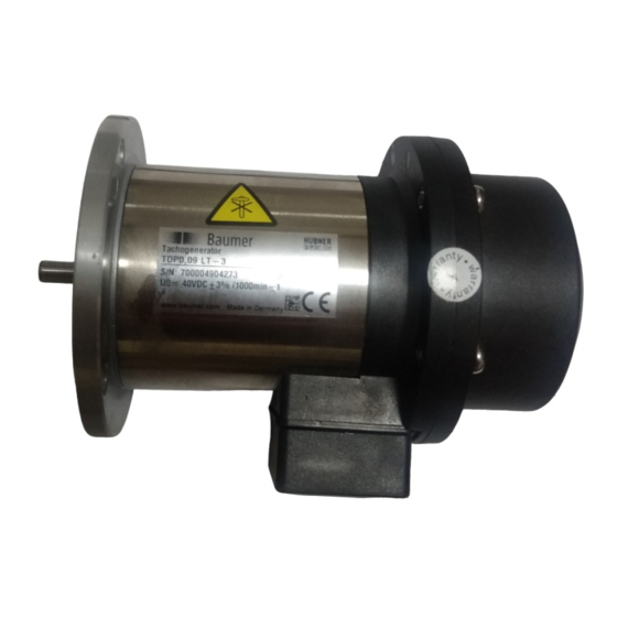 Baumer Hubner TDP 0,09 Mounting Instructions