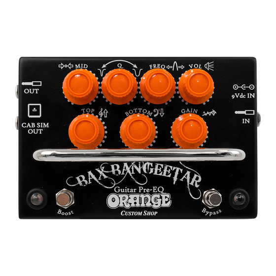 ORANGE Bax Bangeetar User Manual