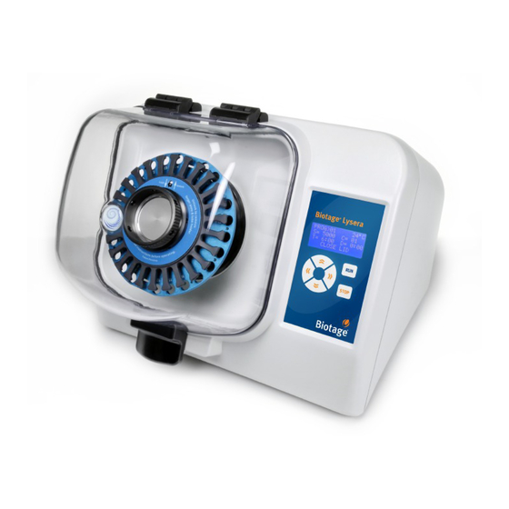 Biotage Lysera Quick Start Manual