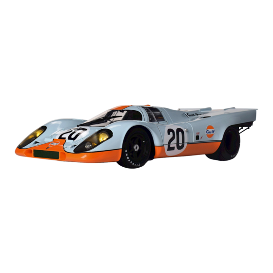 Agora Models STEVE MCQUEEN'S ICONIC PORSCHE 917KH Build Instructions