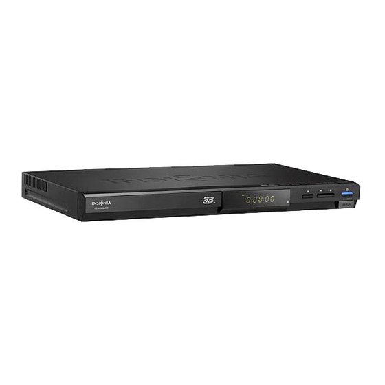 Insignia NS-WBRDVD3 Quick Setup Manual