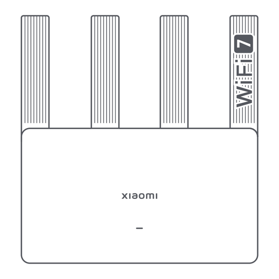 Xiaomi MI Router BE3600 User Manual