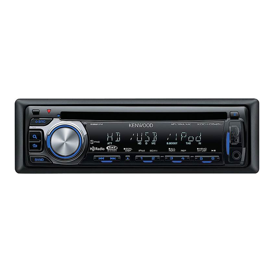 Kenwood KDC-HD545U Manuals