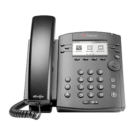 Polycom vvx300 Quick Manual