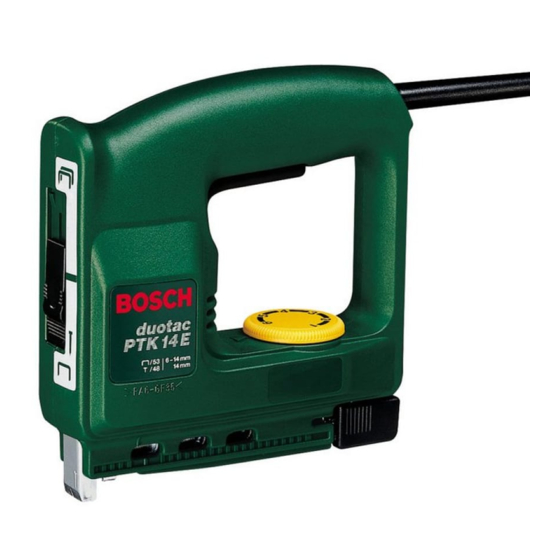 Bosch PTK 14 E Original Instructions Manual