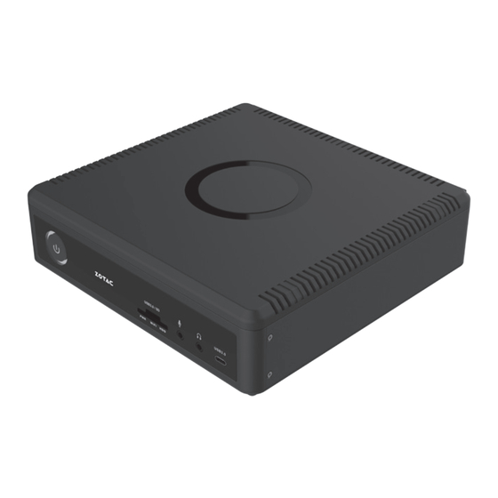 Zotac ZBOX User Manual