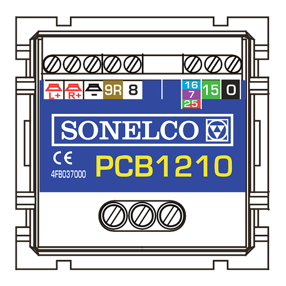 Sonelco PCB1210 Manual