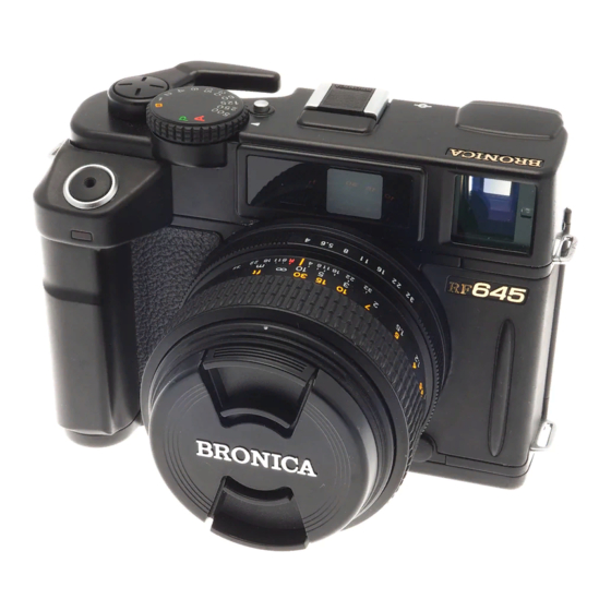 Bronica Rangefinder RF645 Owner's Manual