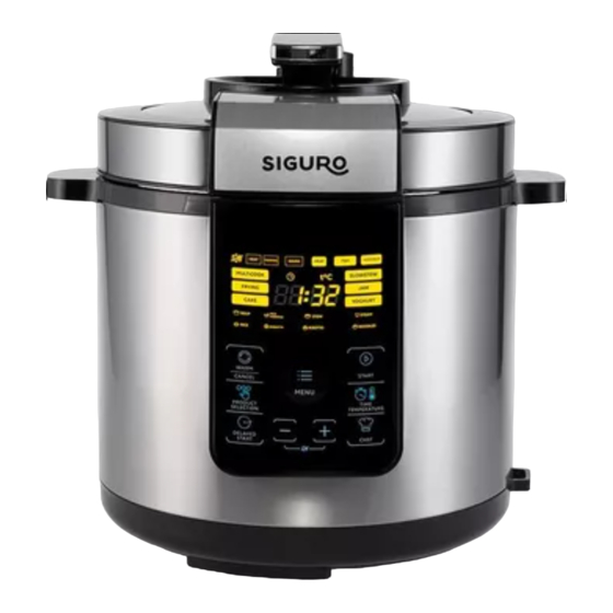 SIGURO SGR-MP-X600S Operating Instructions Manual