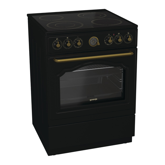 Gorenje ExtraSteam ECS6250CLB Manuals
