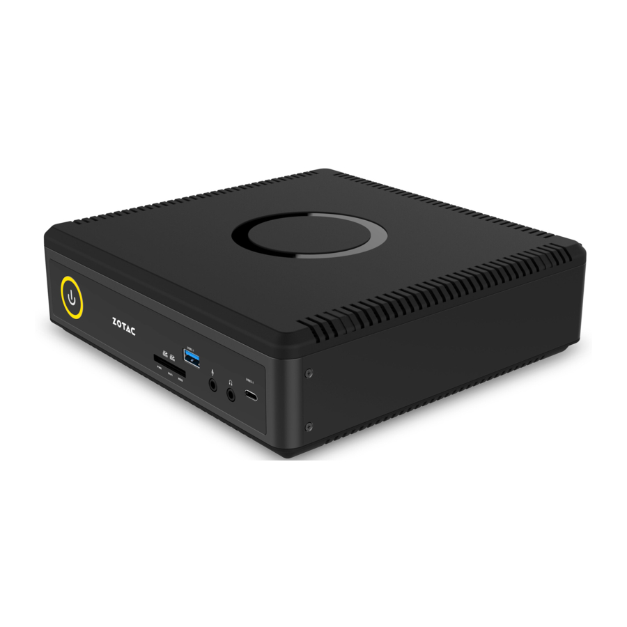 Zotac ZBOX, QK7P3000 Manual
