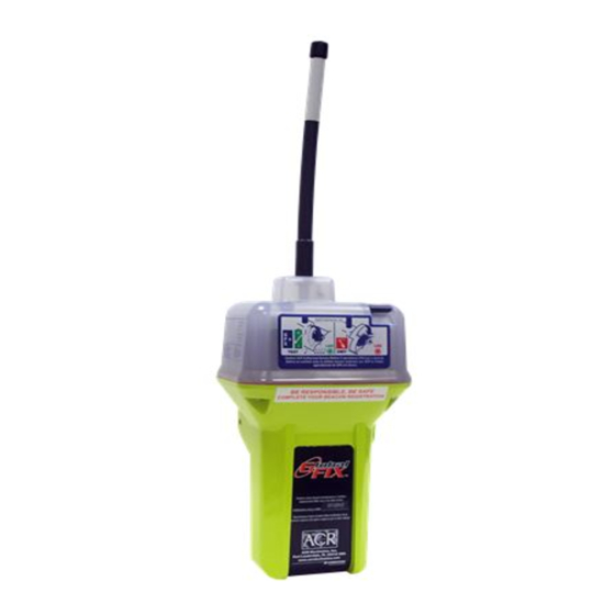 ACR Electronics GLOBALFIX 406 EPIRB WITH INTEGRAL GPS Product Support Manual