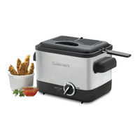 Cuisinart CDF 100 - Brushed Deep Fryer Instruction And Recipe Booklet
