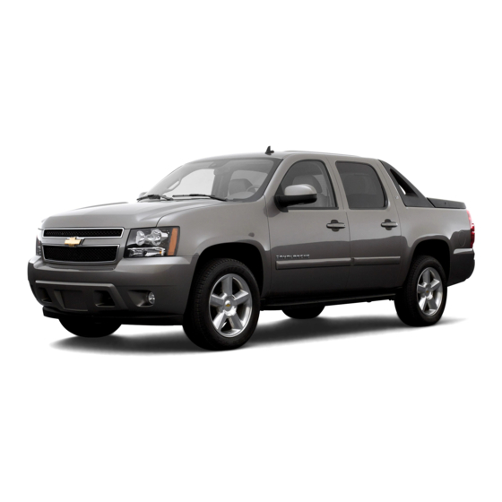 Chevrolet Avalanche 2007 Getting To Know Manual