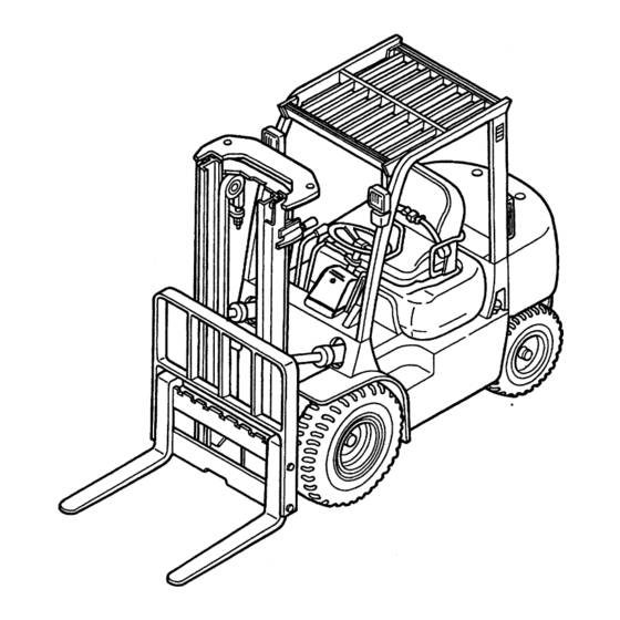 Mitsubishi FG25K Forklift Dimensions Manuals