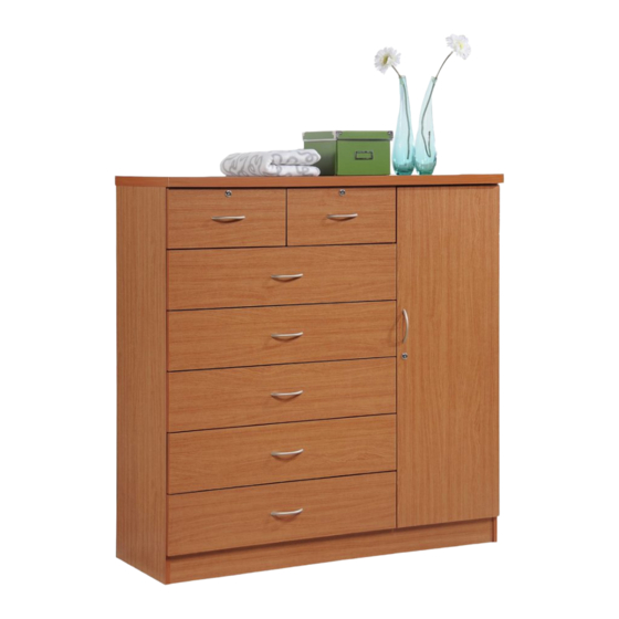 Hodedah HI71DR-G Assembly Instructions Manual
