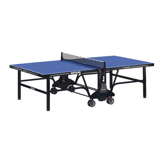 Kettler SPIN 9 Indoor Table Tennis Table Manuals