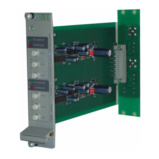ASTEL CCTV TRR 202L Manuals