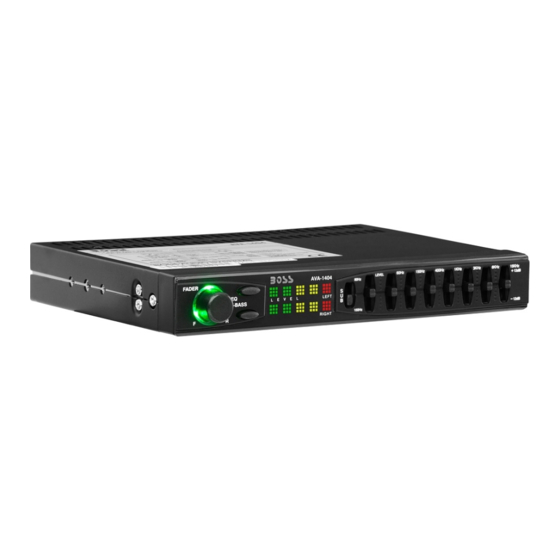 Boss AVA-1404 User Manual
